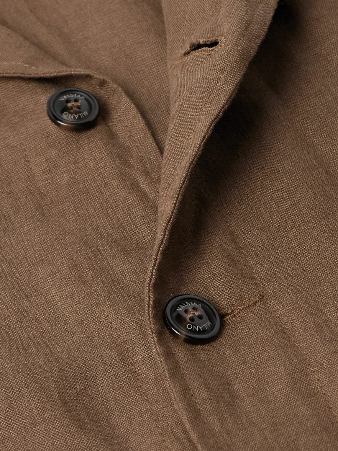 Valstar - Miyagi Convertible-Collar Cotton Overshirt - Brown