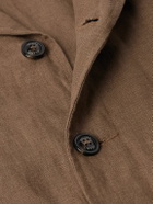 Valstar - Miyagi Convertible-Collar Cotton Overshirt - Brown