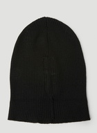 Rick Owens - Ribbed Knit Beanie Hat in Black