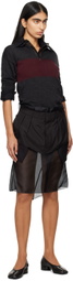 Maison Margiela Black Décortiqué Midi Dress