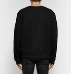 RtA - Mesh and Loopback Cotton-Jersey Sweatshirt - Black