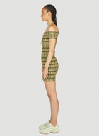 Aries Press Gothic Logo Mini Dress