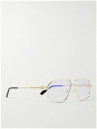 Cartier Eyewear - Aviator-Style Gold-Tone Titanium Optical Glasses