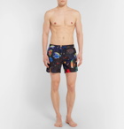 Paul Smith - Mid-Length Printed Swim Shorts - Men - Navy