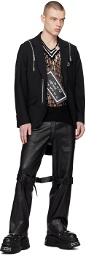 99%IS- Black 70s Leather Pants