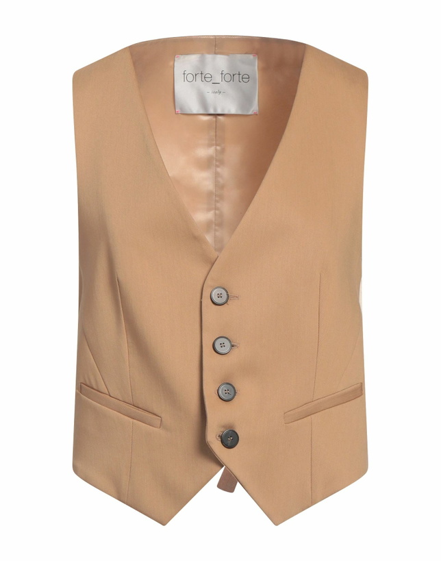 Photo: Forte_forte Womens Tailored Vest in Sand