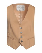 Forte_forte Womens Tailored Vest in Sand