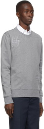 Thom Browne Grey Loopback Terry Sweatshirt