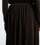 Vince Jersey midi skirt