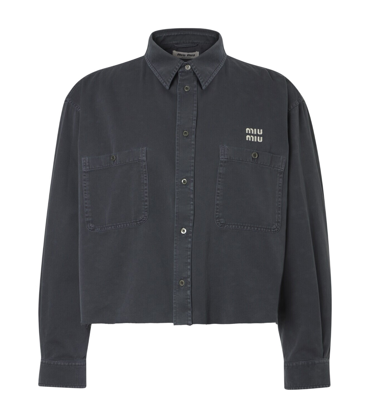 Miu Miu Logo denim shirt Miu Miu