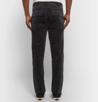 OrSlow - Slim-Fit Stretch-Cotton Corduroy Trousers - Men - Black