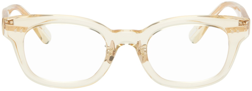 YUICHI TOYAMA. Beige LCY Glasses