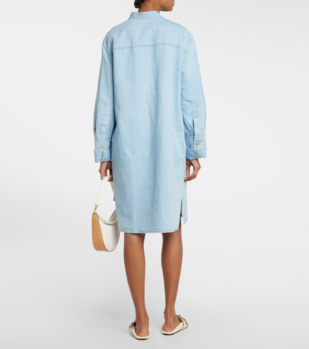 Loewe - Asymmetric denim shirt dress Loewe