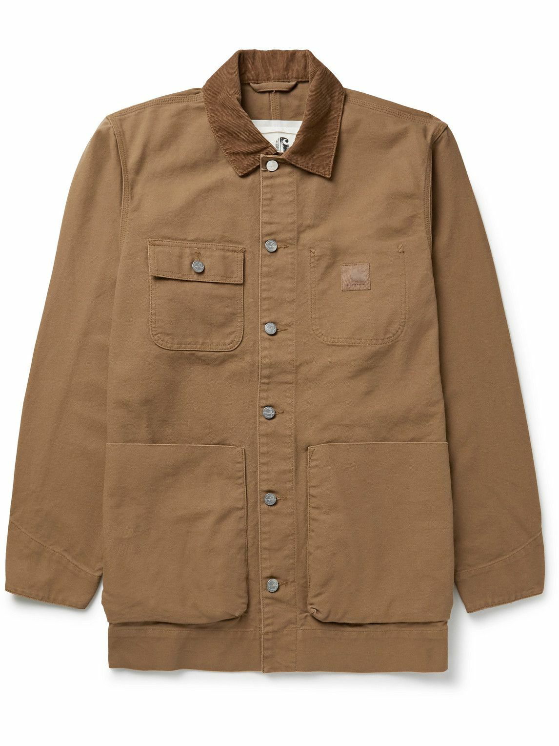 Toogood button-up cotton shirt jacket - Brown