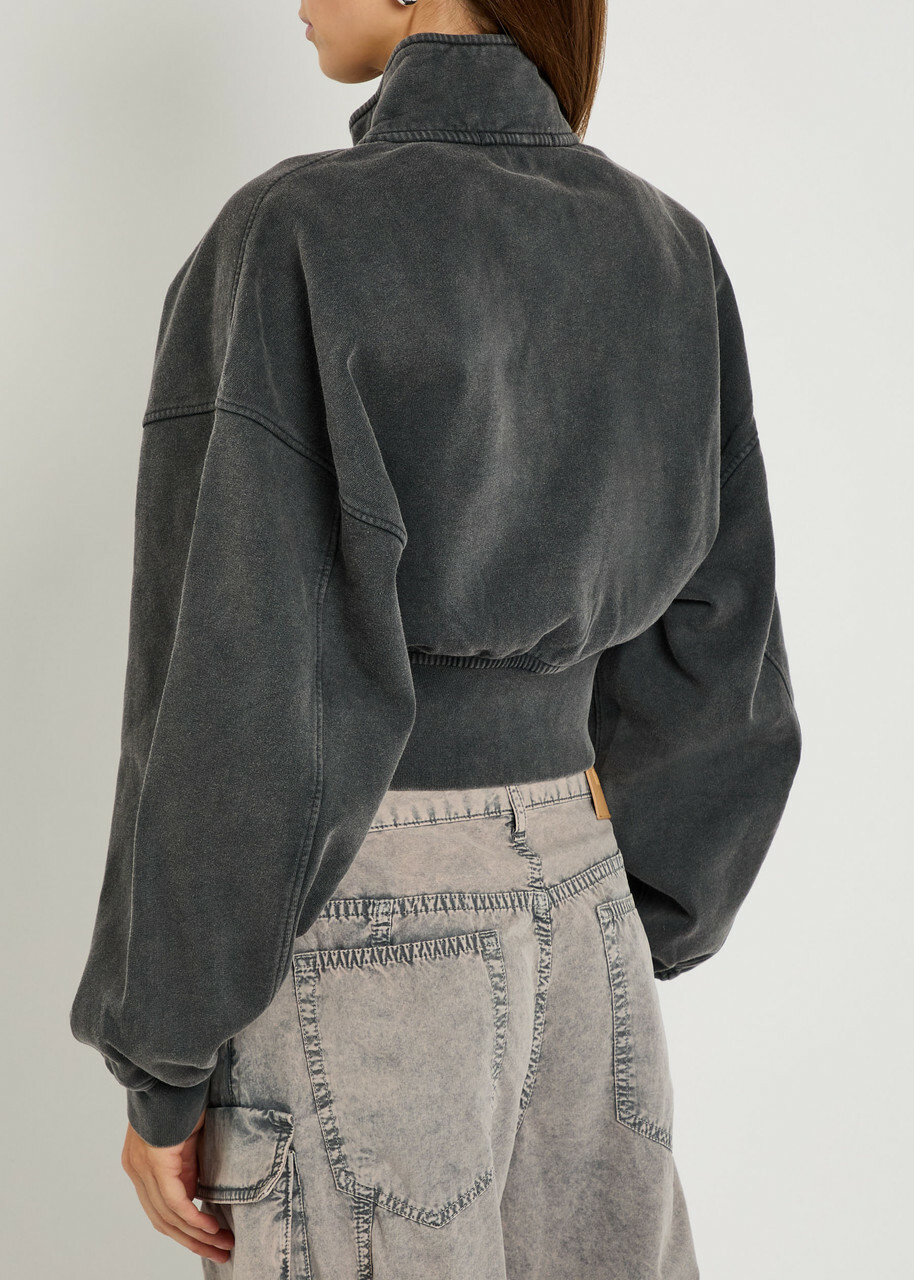 Alexanderwang.t Faded Cotton Sweatshirt Grey