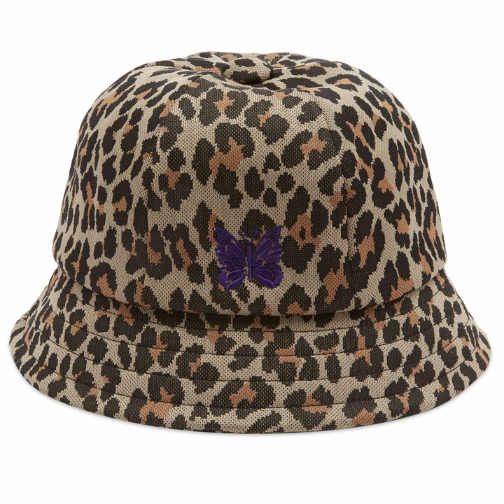 Photo: Needles Men's Jacquard Bermuda Hat in Leopard