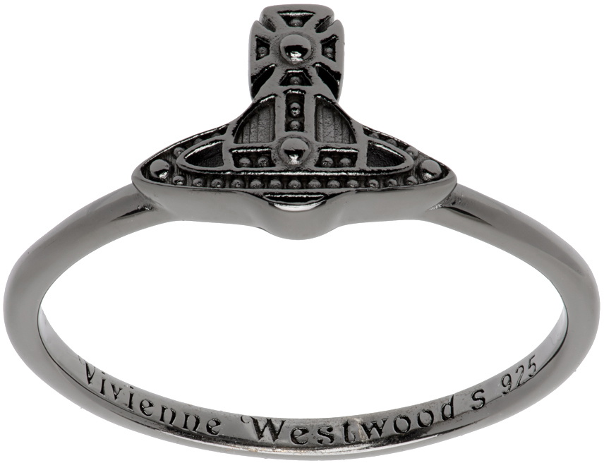 Vivienne Westwood Gunmetal Oslo Ring