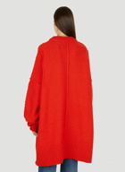 Oversized Knitted Jumper in Red
