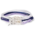 Rubinacci - Set of Three Silk Bracelets - Purple