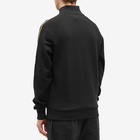 Fred Perry Men's Chequerboard Tape Half Zip Sweat in Black