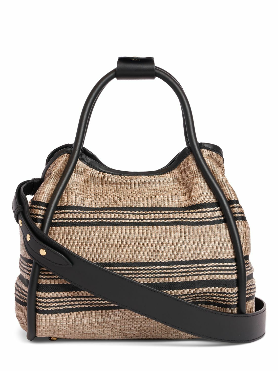 ◆Max Mara◆Marine ストライプ ラフィアエフェクト バッグ MAX MARA - Small Marine Striped Raffia Effect Bag Max Mara