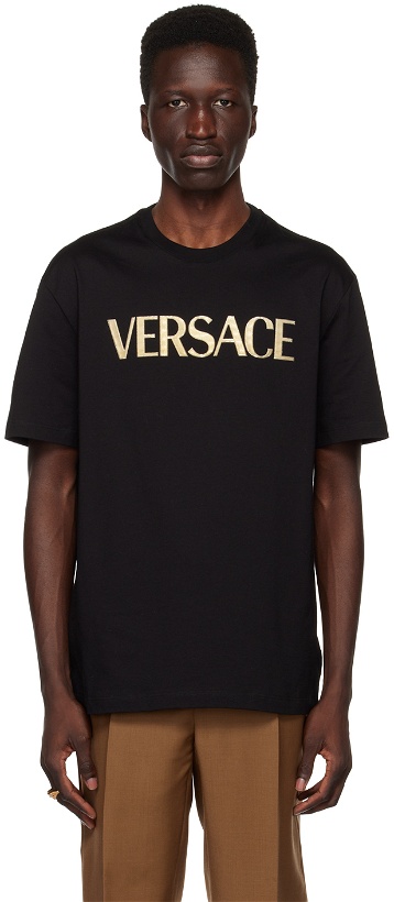 Photo: Versace Black Bonded T-Shirt