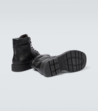 Bottega Veneta Haddock leather combat boots