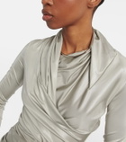 Rick Owens - Lilies Magentic jersey top
