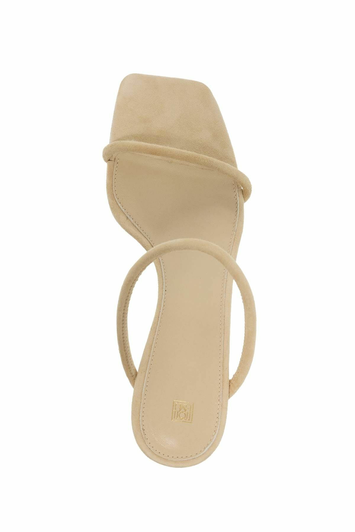 TOTEME minimalist suede leather sandals Neutro Toteme