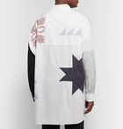 AMBUSH® - Oversized Appliquéd Cotton-Poplin Shirt - White