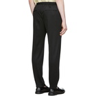 Boss Black Wool Pinstripe Trousers