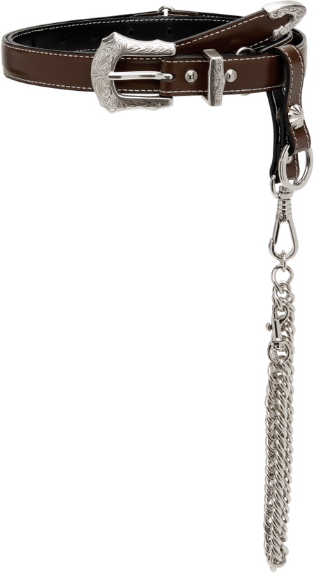 Photo: Toga Pulla Brown Chain Key Ring Belt