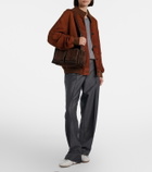 Miu Miu Utilitaire suede shoulder bag
