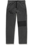 Remi Relief - Slim-Fit Patchwork Cotton-Blend Corduroy Drawstring Trousers - Gray