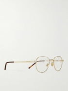 SAINT LAURENT - Round-Frame Gold-Tone Optical Glasses