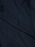 TEKLA - Organic Cotton-Flannel Robe - Blue