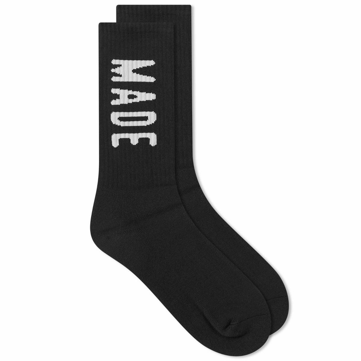 Human Made Men's HM Logo Socks in Black Human Made