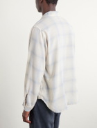 Remi Relief - Viyella Checked Wool-Blend Shirt - Blue