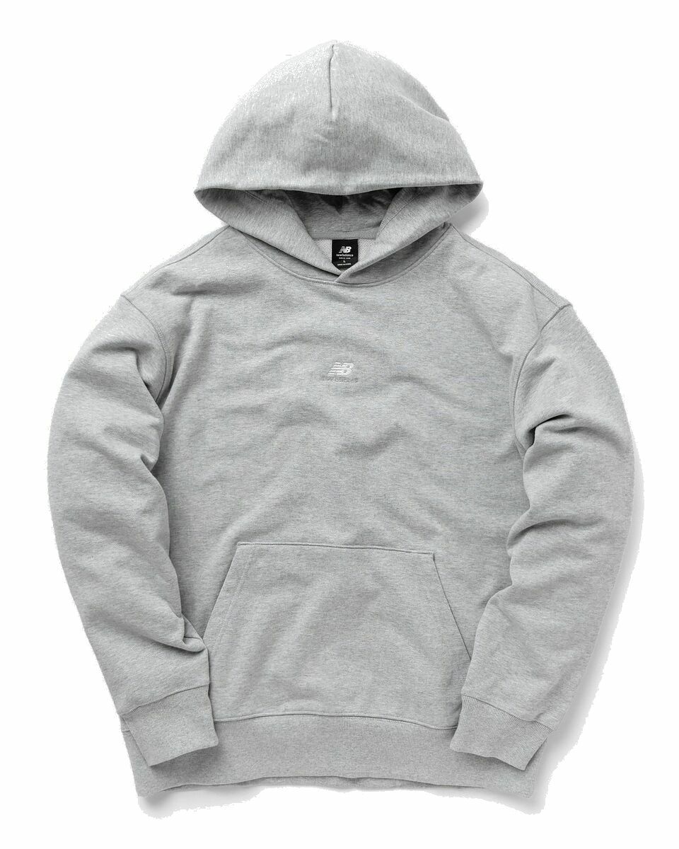 Photo: New Balance Athletics Remastered Graphic French Terry Hoodie Grey - Mens - Hoodies
