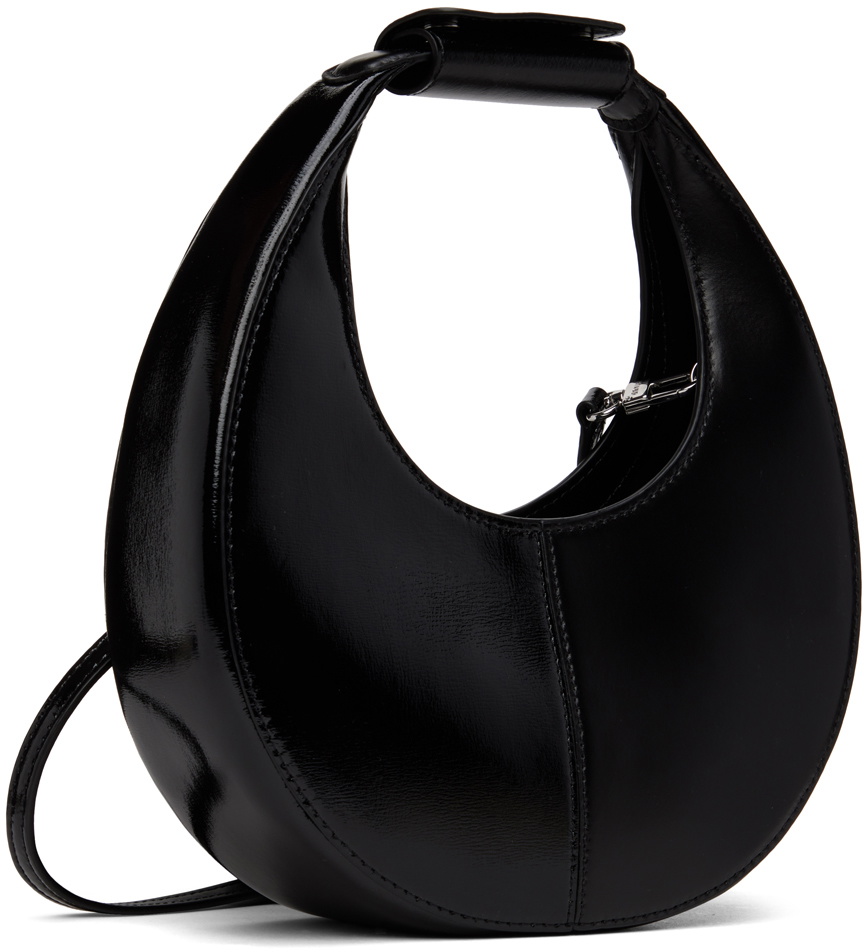 Staud Black Mini Moon Split Bag Staud