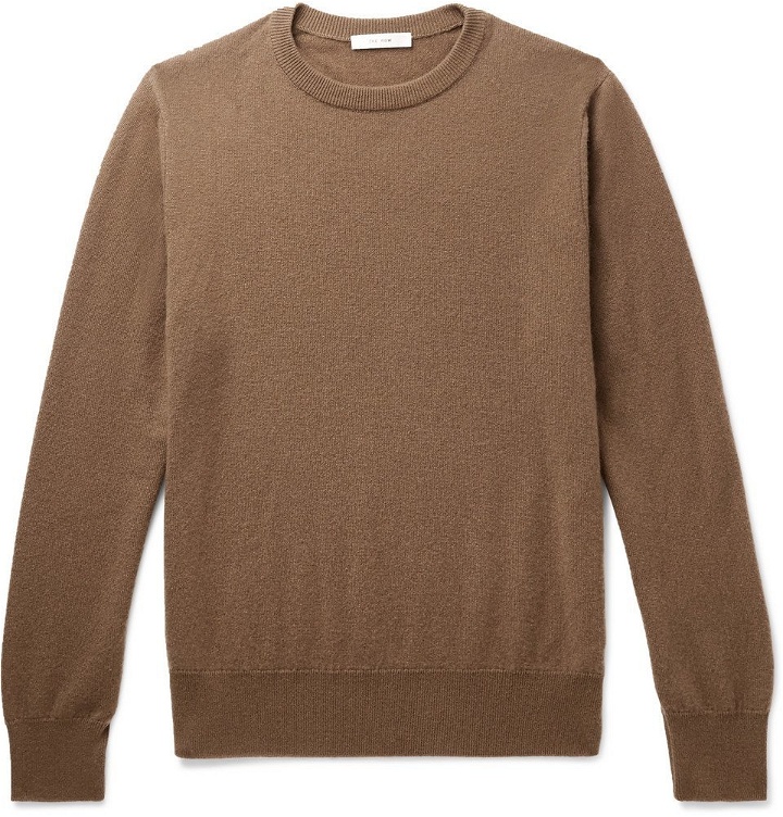 Photo: The Row - Benji Slim-Fit Cashmere Sweater - Camel