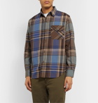 Beams Plus - Checked Cotton-Flannel Shirt - Blue