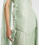 Marmar Halim Peplum ruched gown