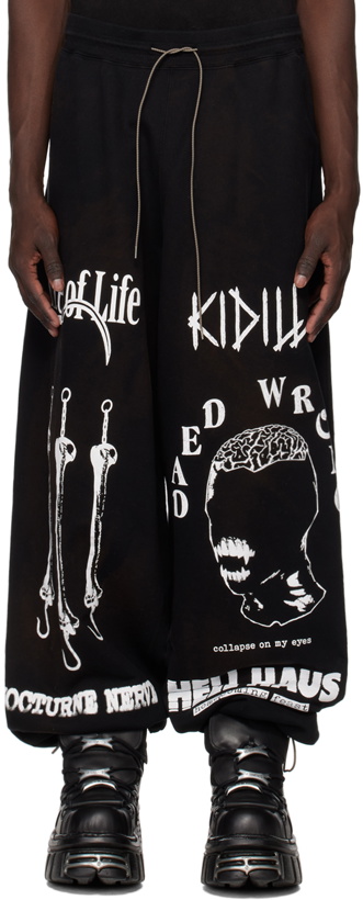 Photo: KIDILL Black Graphic Lounge Pants