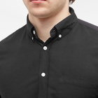 Portuguese Flannel Men's Belavista Button Down Oxford Shirt in Black