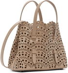 ALAÏA Beige Mina 20 Top Handle Bag