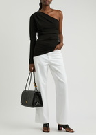Day Birger ET Mikkelsen Paris One-shoulder Stretch-jersey top Black