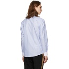 Burberry Blue Lace Detail Oxford Shirt