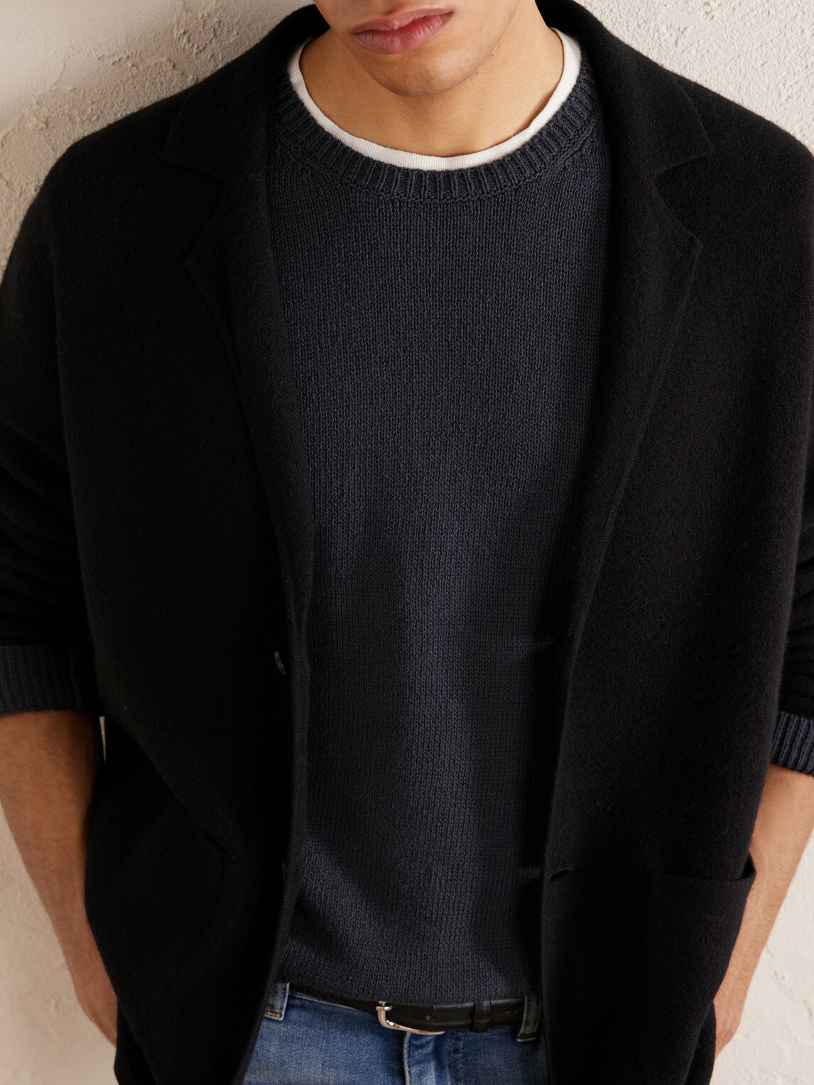 Eleventy - Cotton and Silk-Blend Sweater - Blue