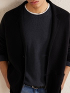 Eleventy - Cotton and Silk-Blend Sweater - Blue